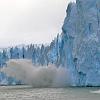 Ice calving off the Perito Moreno Glacier